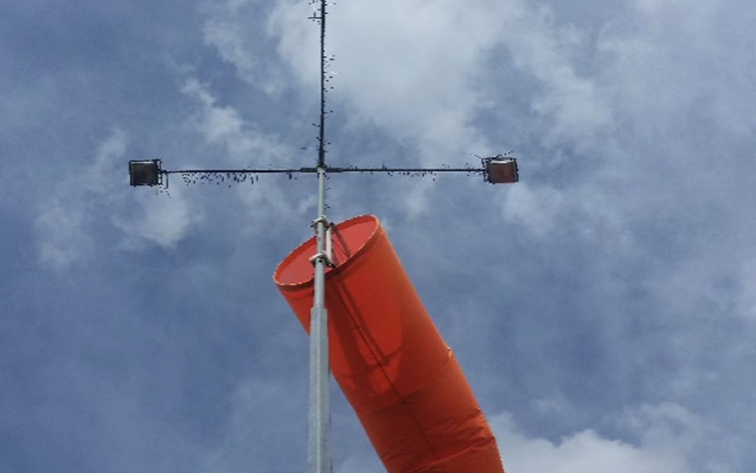 Windsock Pole Installation & Relocation — LED Lighting Upgrade